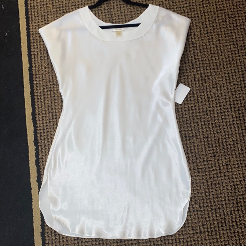 VINTAGE VICTORIA SECRET SATIN Elegant White Gown sz S